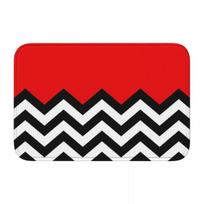 Twin Peaks - Juodojo Medžio Rašto Durų Kilimėlis Patvarus Kilimas Virtuvės Įėjimas Namų Grindų Kilimėlis Svetainei Kojų Kilimėliai 40x60 cm black