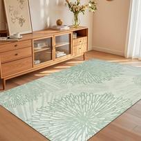 Boho Home Decor Area Rug Ethnic Floral Medallion Print Non Slip Floor Carpet for Living Room Bedroom 40x60cm-Felt