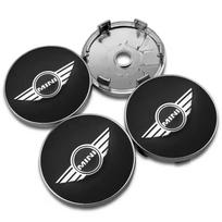 4pcs 56mm 60mm Car Wheel Hub Center Caps Rim Cover Badge Emblem Stickers For MINI Cooper One S JCW R55 R56 F55 F56 R57 R58 R59 gray