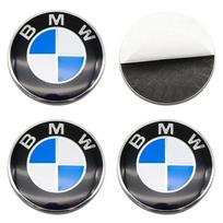BMW 50-mečio Mėlynos Baltos Emblemos Lipdukai 4vnt. Ratlankio Centrinis Ženklelis U25 Lipdukai E90 E46 F10 F30 G20 X3 X5 black