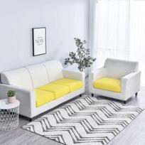 Sofos sėdynės pagalvėlės užvalkalas Elastingas baldas Sofos Apsauga Polar Fleece Pliušinis dėklas sofai 1/2/3 kėdės sofos užvalkalas elastingas Normal Size-1 seat geltona