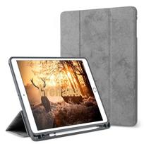 Dėklas iPad Pro 12.9 2017/2015 su pieštuko laikikliu, išmanus viršelis, trijų dalių stovas, automatinio užmigdymo/pažadinimo funkcija, apsauginis dėklas iPad Pro 12.9 2020 2018 2020 iPad 11in