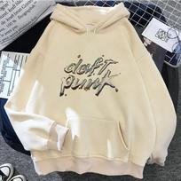 Moteriški „Daft Punk“ gobtuvai y2k estetiški harajuku 2023 estetiniai moteriški marškinėliai su gobtuvu, Unisex žieminiai marškiniai 3XL gray