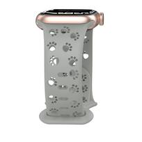 Laikrodžio dirželis Šuns letena Silikoninis dirželis Apple Watch juostai 44mm 41mm 42mm 40mm 49 45 38 Correa Apyrankė iWatch Series Ultra 2/9/8/7/6/5/4/3/SE 42mm 44mm 45mm 49mm gray