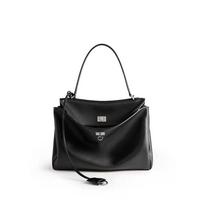 Moteriški krepšiai rankinė piniginė vintažinio moto baikerių užrakto dekoracija kelionėms į darbą pečių crossbody 35*23*10cm black