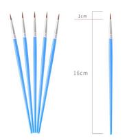 4pcs Flat Head Paint Brush Acrylic Paint Brush Artist Craft Paint Brush Watercolor Small Brush Lot Painting Brush white
