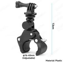 DJI Osmo Action 5 Pro, GoPro 13, 12, 11, 10, 9, 8, motociklo vairo laikiklis, dviračio monopodas, skirtas „Insta360 X4“, „DJI Osmo Action 5 Pro 4, 3“ Motocycle Cycling gray