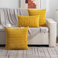 Velveto pagalvės užvalkalas be užpildo Namų pagalvė Lovos naktinė pagalvėlė Patogus sofos kukurūzų branduolių pagalvės užvalkalas 30 * 50cm [without core] yellow
