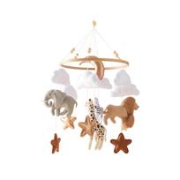 Lovytės karuselė, lovytės varpelis, mediniai barškučiai kūdikiams, minkšto veltinio animacinių gyvūnėlių lovytės varpelis naujagimiams, muzikinė dėžutė, pakabinamas žaislas, lovytės laikiklis, dovanos kūdikiams