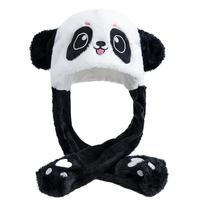 Naujo stiliaus unisex juokinga kepurė su ausimis, įvairių gyvūnų stiliaus, poroms, miela, su judančiomis ausimis, kepurė vyrams, moterims, triušio ausys, žiemos, mielos kepurės 55cm-60cm white