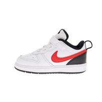 Nike Court Borough Low 2 TD White University Red Baby Sneakers Black BQ5453-110 23.5 black