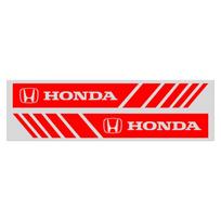 2 vnt. Automobilio juostelės lipdukai Atšvaitiniai viniliniai lipdukai šoniniams veidrodėliams Honda Mugen Power Honda Civic Accord CRV Hrv Jazz dekoravimui raudona