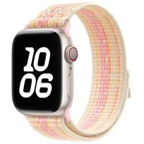 Sportinė kilpa Apple Watch apyrankei 46mm 44mm 40mm 42mm 45mm 41mm Ultra 3 49mm 44 mm Nailoninė apyrankė iWatch Series 11 10 9 SE 7 6 5 4 38 40 41(S10-11)42mm beige