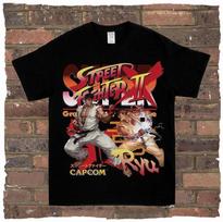 Žaidimas Pavasaris Street Fighter Rock Rap Laisvi Aukštos Gatvės Aukštos Kokybės Vyriški ir Moteriški Marškinėliai Laisvalaikio Paprasti Animacijos Stiliaus Įsimylėjėliams XL brown