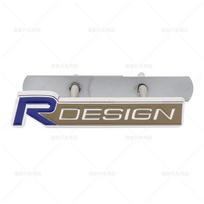 3D Metalo Rdesign R dizaino priekinės grotelės automobilio ženklelio lipduko emblemos lipduko dekoravimas, skirtas XC40 XC60 XC90 V90 S90 S60 V60 V40 C70 gray