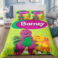 3D Spausdintas Barney Animacinių Filmukų Draugai Patalynės Komplektas Miegamojo Minkštos Modernios Antklodės Patogus Užvalkalas Ant Antklodės Ir Pagalvės Užvalkalas 70x133cm 3pcs
