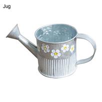 Home Decor Plants Storage Bucket Flower Pot Succulent Planting Vintage Iron Flowerpot Jug