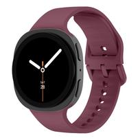 dirželis Samsung Galaxy Watch 8 classic 46mm Priedai pulseira Sportinis silikoninis apyrankė correa Galaxy Watch 8 dirželis 44mm 40mm galaxy watch 8 44mm vyno raudonos spalvos