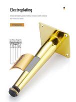 Reguliuojamos metalinės baldų kojelės spintelėms, sofoms, televizoriaus staliukams ir stalams Titanium Gold Adjustable Slanted