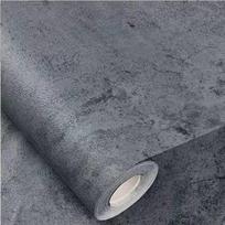 Pramoninis Cementinis Pilkas PVC Atstumiantis Vandenį Sienų Danga Drabužių Parduotuvė Svetainės Dekoras Lipni Popierius Vinilas Lipni Sienų Lipdukai 40x100CM gray