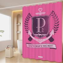 V-Victorias-Fashion-S-Secret White Shower Curtain, Bathroom Decorative Shower Curtain, Waterproof Shower Curtain With Hooks 90x180cm blue