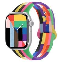 Spausdintas dirželis Apple Watch Ultra 2 Juosta 49mm 44mm 45mm 46mm 41mm Silikoninės correas Apyrankė iWatch serijos 11 10 9 8 SE 3 40mm 46 42 44 45 49mm SM yellow