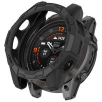 NAUJAS Apsauginis dėklas Tuščiaviduris apsauginis apvalkalas Skirtas Garmin Fenix 7 7S 7X Bamperis Silikoninis dangtelis Skirtas Garmin Epix Pro 42 47 51mm Dangtelis Garmin Fenix 7X Pro black
