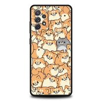 Animacinių kačių fonas Telefonų dėklas Samsung Galaxy A51 A71 A41 A31 A21S A11 A01 A03S A13 A23 A33 A53 A73 5G A12 A32 Dangtelis Samsung A41 black