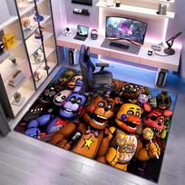 Siaubo filmo Five Nights at Freddy's Kilimas Svetainės, Miegamojo, Namų Sofos Dekoravimui, Vaikų Žaidimų Neslystanti Grindų Kilimėlis 40x60cm( 15x23in ) white