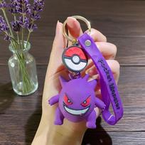 Naujausias Pokemon Pikachu Raktų pakabukas Anime Animacinis%% Raktų pakabukas Charmander Psyduck Madingas Raktų pakabuko Pakabukas Aksesuarai Žaislai%% Vaikų Dovanos purple