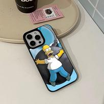 S-simpsonss dėklas telefonui Iphone 17 16 15 14 Air 13 12 11 Pro Max Mini Plus Fundas Korpusas PC+TPU Dangtelis iPhone 13 gray