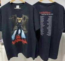 NEw Apparel Kanye West Late Registration 2005 Vintage T-Shirt Unisex T-Shirt L gray