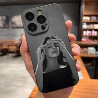 Lana Del Rey Popular Singer Phone Case For IPhone 17 Pro Max 15 Pro 16 14 Plus 12 13 Mini 11 Pro Shockproof Soft Cover iPhone13 ProMax black