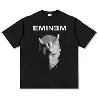 2026 Rapper Eminem T Shirt Women Unisex Fashion Tshirts Hip Hop Tops Tees Rock Camisetas Boy Tees Summer New Unisex Summer Fashion S gray
