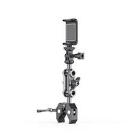 Tinka Insta360 X3 X4 X5 motociklo dviračio rankenos laikikliui kameros spaustukui GoPro Hero13 12 11 10 DJI sportinės kameros priedams gray