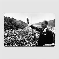 DORA Tin Sign Martin Luther King Jr Speech Poster Metal Plaque Club Garage Club Personalized Plates Tin Sign Poster 30x40cm(11.8x15.7inch) gray