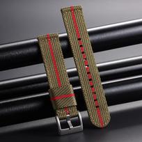 Nylon Watch Strap for Tudor for Omega Band Woven Canvas Fabric Wristband Men‘s Military Sports Quick Release Bracelet 20mm 22mm 20mm gray