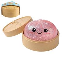 Blizgus koldūnas Squishy su dėžute Koldūnai Sensorinis spaudomas žaislas Deimontuotojas Lėtai keliantis Anti-streso malšintojas Sensorinė dovana rožinė