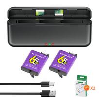 2250mAh Baterija DJI Osmo Action 5 Pro Action 4/3 Kamerai su 3 kanalų greitu įkrovikliu DJI Osmo 360 Action 6 Priedams 3pcs