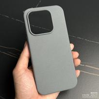For Xiaomi 17 Case Fashion For MagSafe Magnetic Matte Rock Sand Phone Cover For Mi 17 TPU Soft Frame Shell Non-Slip Bumper Xiaomi 17 pilka spalva