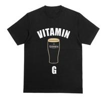 VITAMINAS G Marškinėliai | Juokingi Guinness Dublin Parodijos Viršutiniai Drabužiai | Airiško Stout Alaus Juokelio T-shirt M
