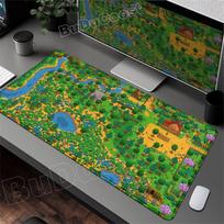 Naujas Stardew Valley mielas pelės kilimėlis, didelis, neslystantis, žaidimų, biuro, žaidimų pelės kilimėlis, greičio kilimėlis, stalo kilimėliai, anime klaviatūros pelės kilimėlis 800x300x2MM green