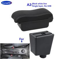Skirta Renault Clio 3 porankiui Skirta Renault Captur Clio 3 III automobilio porankio dėžutės priedai Sandėliavimo dalys Specialus interjero atnaujinimas A1 black line No USB black