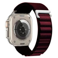 Alpine Loop Strap For Apple Watch Ultra 3 Band 49mm 11 10 9 8 7 46mm 42mm 45mm 41mm Nylon Sport Bracelet iWatch 6 5 SE 44mm Belt S11-10 42mm 40 41mm gray