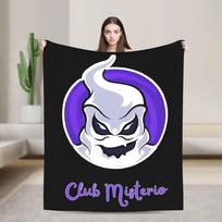 Fede V-Vigevani Patalynės pledai Klubas Misterios Flanelinis pledas Sofai Lovai Gatvės Tendencija Sofos Lovos Užvalkalas Size: 75*100cm, Weight: 230 GSM purple