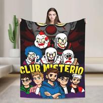 Fede V-Vigevani Patalynės pledai Klubas Misterios Flanelinis pledas Sofai Lovai Gatvės Tendencija Sofos Lovos Užvalkalas Size: 75*100cm, Weight: 230 GSM