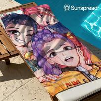 K-Pop Demon Hunters Quick Drying Bath Towel Microfiber beach towel light weight swimming camping yoga beach out 80cmx160cm blue