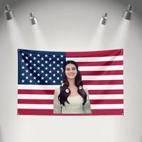 Rock Music Flag 3x5ft For Lana Del Rey Fans Banner Hd Print Brass Grommet Garage Bedroom Living Room Dorm Wall Decor Tapestry 150x100cm(60x40in)