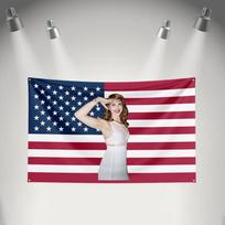 Rock Music Flag 3x5ft For Lana Del Rey Fans Banner Hd Print Brass Grommet Garage Bedroom Living Room Dorm Wall Decor Tapestry 74x94cm(29x37in) blue