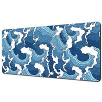 Great Wave Black Desk Mat Mousepad Japanese Art Mouse Pad Rubber Mat Mouse Carpet Table Pads Pc Mats 900x400 Office Accessories 30cmx60cm(11.8x23.6inch) blue